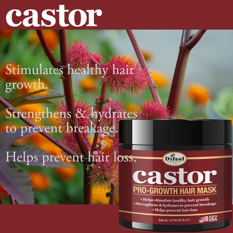 Difeel Pro-Growth with Castor Oil 4-PC Ultimate Hair Care Set