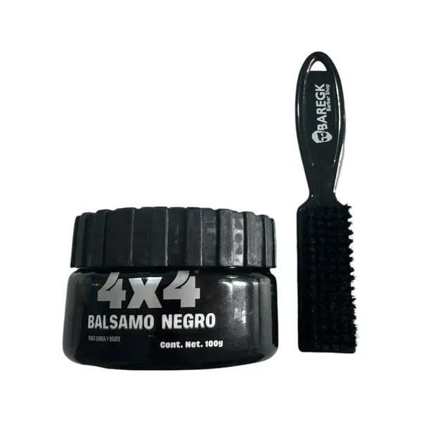 Cera Balsamo Pinta Canas, Barba Y Bigote 4x4 + Cepillo