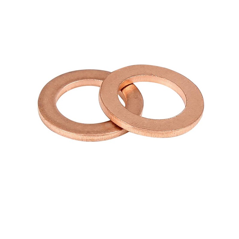 X AUTOHAUX Copper Disc Flat Seal Sealing Ring for Car