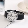 Womens Minimalist Watches Black Silicone Ultra Thin Analog Quartz Waterproof