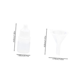 CIYODO Travel Toiletries Bottles 12pcs Refillable Squeeze Bottles Essential Oil (3ml White)