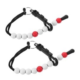 GANAZONO 2Pcs Golf Stroke Counter Bead Score Tracker Lightweight Golfing Chain for Outdoor Use Durable and Odorless Golf Scorekeeper Present