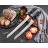 Humbee 10 Inch Serrated Offset Bread Knife, Premium Stainless Steel