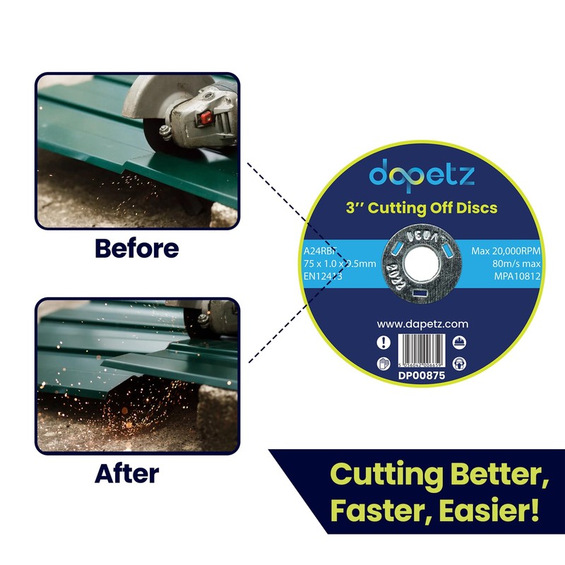 Dapetz ® 25 Pieces of Cut-Off Discs, The Ultra-Thin Metal