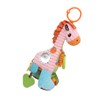 Infant Stroller Rattle Bell with Teether Mirror Cute Giraffe Plush