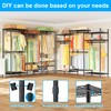 Ulif E13 Heavy Duty Clothes Rack（With 4 Hanger Rods &