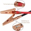 Pack of 10 Test Leads with Alligator Clips Double Ended