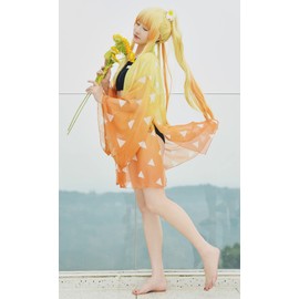 haikyuu Womens Cover up Swimsuit Anime Style Bathing Suit Japanese Cartoon Swimwear (Yellow, X-Large, x_l)