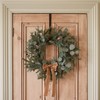 Lights4fun Christmas Easter Spring Wreath Hanger Black Metal Over Door