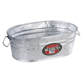 Behrens Hot Dipped Galvanized PlanterTub 4 Gallon 00-OV 4-Gallon Oval Steel Tub