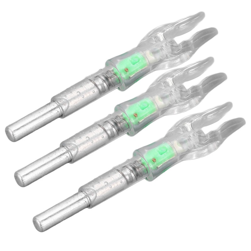 3PCS Lighted Nocks for Arrows Plastic Auto Lighting Archery Arrow