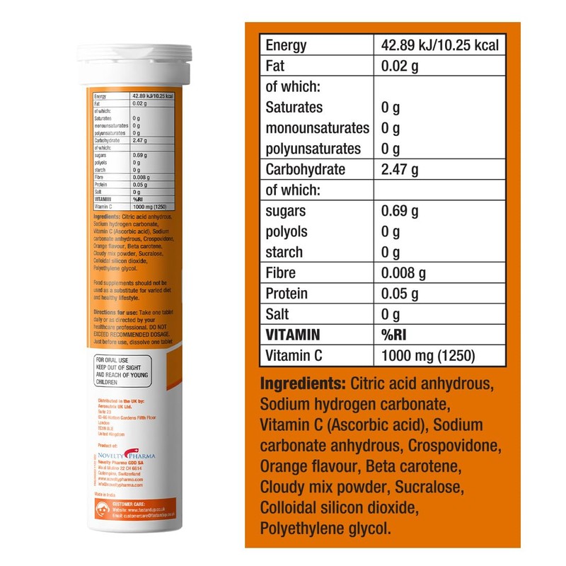 Fast&Up Vitamin C 1000 mg - High Strength - 80