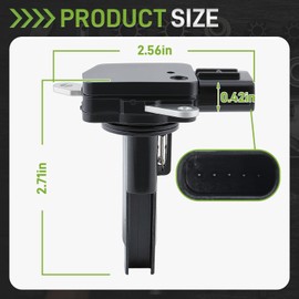 CARBBIA 22204-28010 Mass Air Flow Sensor Meter MAF Sensor Compatible with Toyota 07-17 Camry Compatible with 09-18 Corolla Compatible with Lexus 07-18 ES350 22680AA400 197400-5150 2220431020 MAF20160