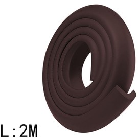 Armastuse Soft Corner Protector,Safety Corner Guards, 2 Meters per roll Protective Foam Cushion Corners Foam Set and Safe,Suitable for Edge of Table,Chair,TV Bench,Bed,Door,Wall(Brown)