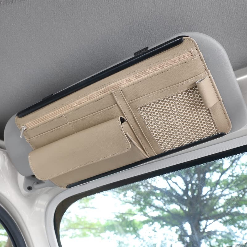 JEYODA Car Sun Visor Organizer Auto Car Visor Pocket and