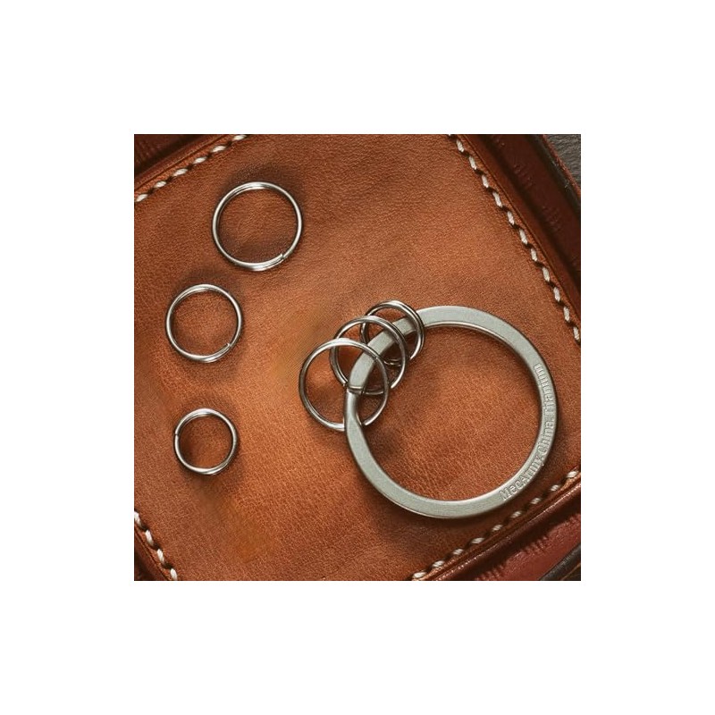 MecArmy Key Rings Split Ring Titanium Small Key Ring Jump