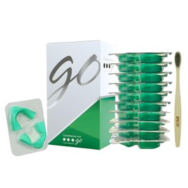 Opalescence Go Bandejas Blanqueadoras Prellenadas para Dientes (10 Tratamientos) Hidrógeno de Peróxido al 15% PF. Blanqueamiento Dental en Casa | Incluye Cepillo de Dientes. MX-6224-1T