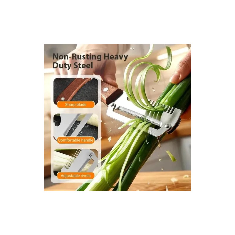 Pelador De Verduras Multifuncional 3-1 Para Pelar Frutas