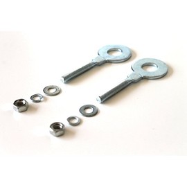 2x Kettenspanner passend für Hercules Prima, Zündapp, Kreidler, Puch Maxi, Simson S50 S51 S70 Schwalbe – M6 Gewinde, 12mm Lochdurchmesser – Universal Kettenspanner Set passend für Mofa, Mokick & Moped