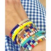 KELITCH Tila Stretch Bracelets Stackable Women Bohemian Friendship Bracelets Rainbow