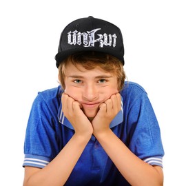 XGOPTS Kids Baseball Cap Embroidery Snapback Cap Fashion Hip Hop Hat Summer UV Protection Visor Hat Breathable Beach Sun Hat for Outdoor Sports Football Travel Beach Boys Girls 3-8 Years Old Black