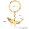 RAIDIN Stainless Steel Gold Silver Plated Cute Ocean Animal Key