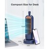 HOMETOP Tower Fan: 12'' Desk Fan 3 Speeds 110° Oscillation,