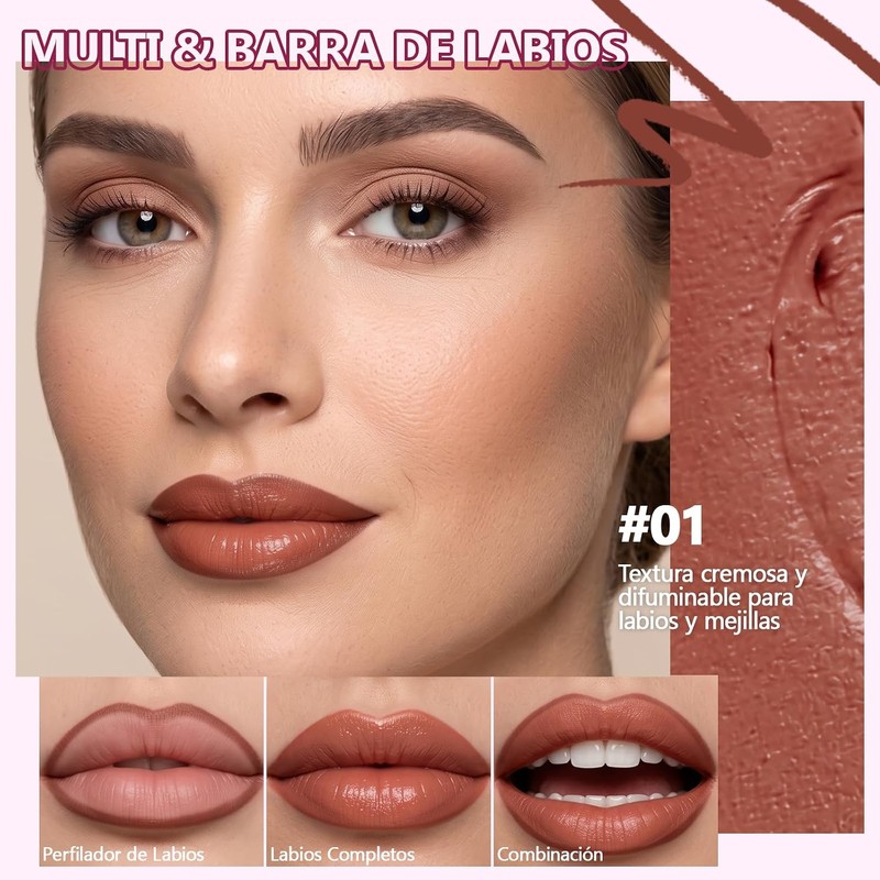 Erinde Barra de labios mate y perfilador de labios 2