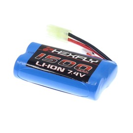 Hexfly Danchee 12225TA 7.4V 1500mAh Battery with Small Tamiya Plug,Blue