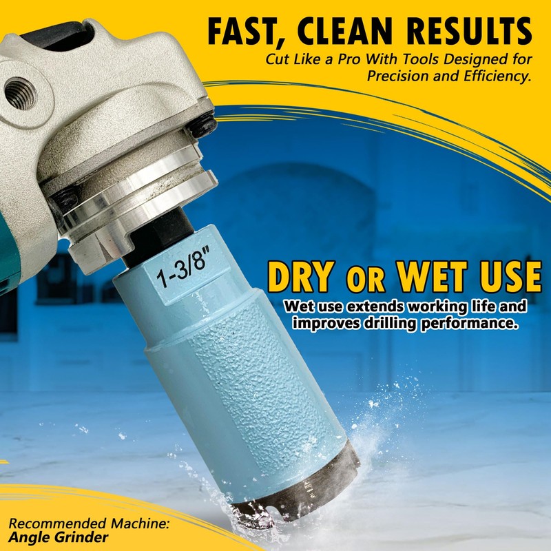 2-1/4" Thin Wall Core Bit for Ceramic, Porcelain, Dekton, and