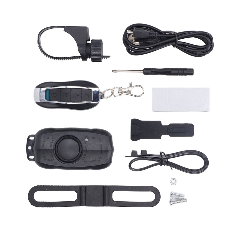 Electric Vehicle Alarm USB Charging Bike Wireless Remote Control Vibration