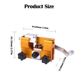 Chainsaw Chain Sharpening Jig, Deluxe Saw Sharpener Accessories Kit for All Kinds of Saws and Electric Saws, Portable Hand Crank Teeth Tool Lumberjack&Garden Worker – Yellow