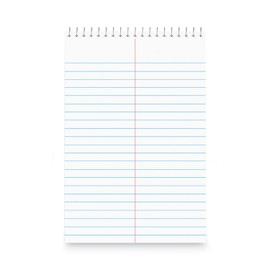 Steno Pads Notebooks, Top Bound Spiral Steno Book -Stenos Note Pads Gregg Ruled, White, 80 Sheets Per Steno Notepad - 6 x 9 Inch - Great for Note-taking and Making To-do Lists - 6 Pack