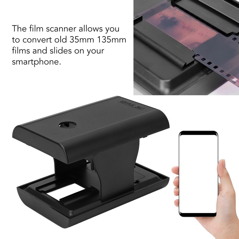 135mm 35mm Mobile Film Slide Scanner with LED Backlight Support