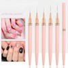 HIGHROCK 5PCS Nail Art Liner Brushes, Elongated Lines Nail Painting