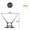 LAV Ice Cream Glass Bowl Set, Elegant Ice Cream Sundae