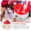 GRIRIW Lovely Mushroom Shaped Ceramic Hamster Nest Pets Cooling Sleeping