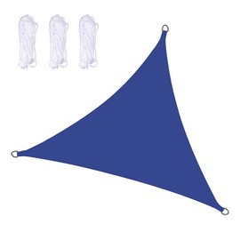 Triangle Sun Shade Sails, UV Block Canopy Awning Triangle Cover for Outdoor Patio Pool Lawn Garden Backyard(DarkBlue 9'10x9'10x9'10)