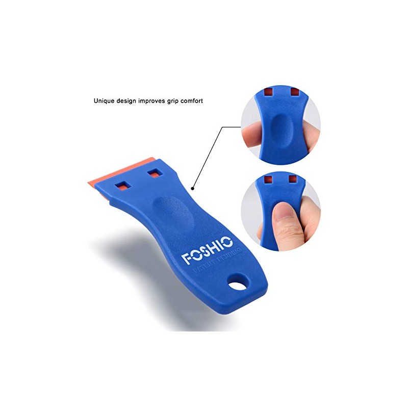 FOSHIO Plastic Razor Blade Scraper Include 2PCS Scraper Tool and