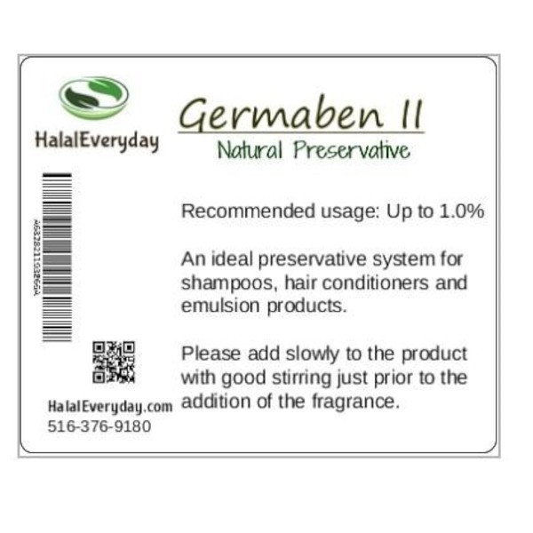 SAAQIN Germaben II - Natural Preservative - Clear Liquid Preservative - Great for making lotion, cream and shampoo- 8oz
