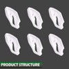 GRAND ORANGE 6PCS Fender Door Quarter Molding Clip Plastic Compatible