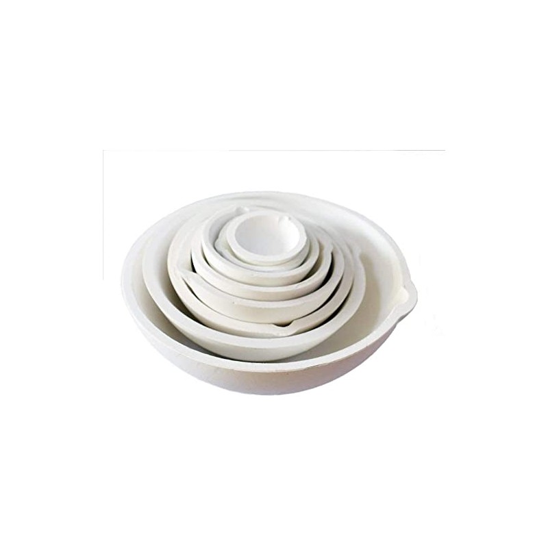 LLF Ceramic Crucible Dish Oven Melt Casting Refinement Gold Silver