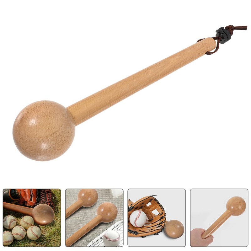 Sosoport 2Pcs Wooden Glove Mallet for Baseball Softball Durable Hammer