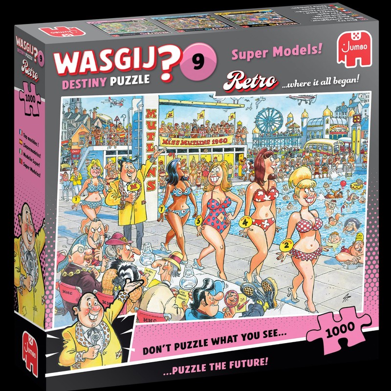 Wasgij Retro Destiny 9 Super Models Puzzle 1000 Pieces