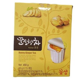 Kkotsaem Ginger Tea Potion 30Gx15 450G x 1 b24851 (29268945) / 꽃샘생강차포션30Gx15 450G x 1개 b24851 (29268945)