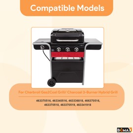 3-Outlets Igniter with Wires for Charbroil Gas2Coal 3 Burner Hybrid 463370516 463370519, 3 Outlets AA Push Button Electronic Spark Igniter Module for Charbroil Igniter Replacement