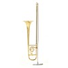 Sunrise Sound House Miniature Musical Instrument Trombone 1/4 Gold