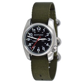 BERTUCCI A-1S Field - Black Dial/Defender Olive Nylon