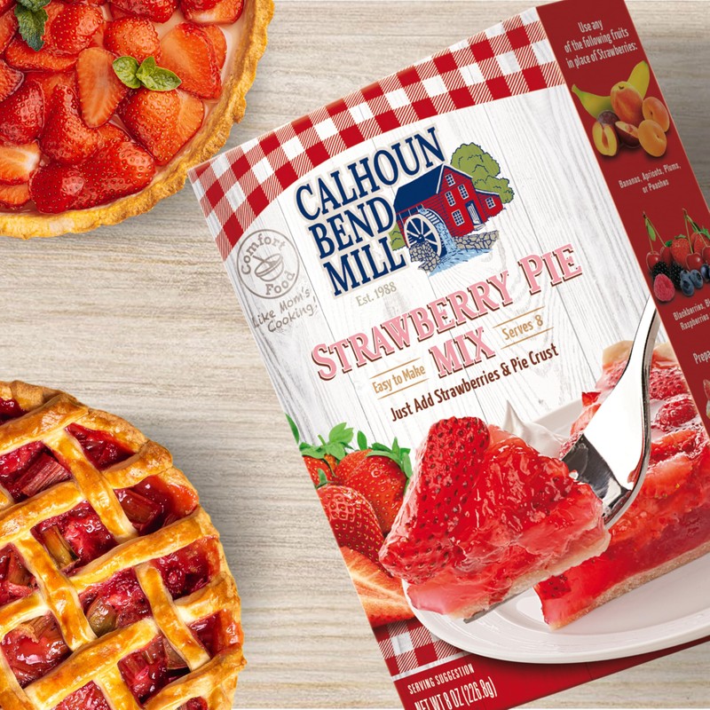 Calhoun Bend Mill Strawberry Pie Mix 8 oz (Pack of