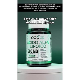 Ácido Alfa Lipoico Cúrcuma Vitamina B12 Energía Bienestar Oby Cápsulas Veganas